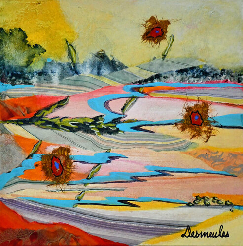 Tendres prairies van Dominique Desmeules, Schilderij te koop op Singulart