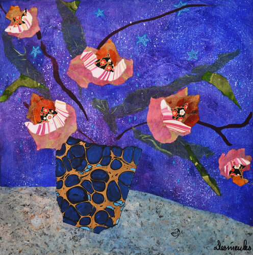 A la tombée du jour par Dominique Desmeules, Peinture en vente sur Singulart