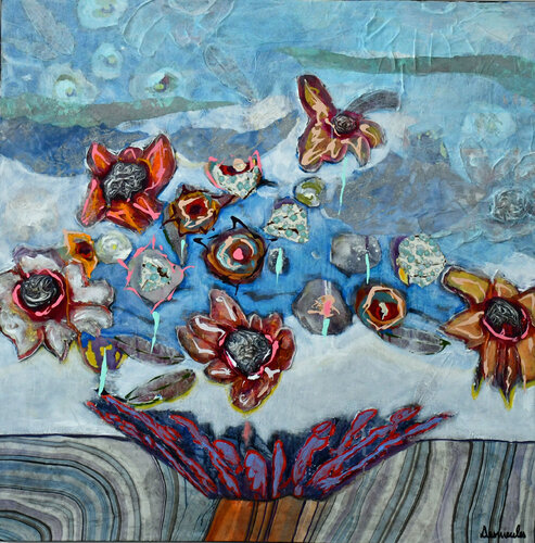 Floraison jamaicaine di Dominique Desmeules, Pittura in vendita su Singulart