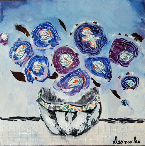 La glace est cassée par Dominique Desmeules, Peinture en vente sur Singulart