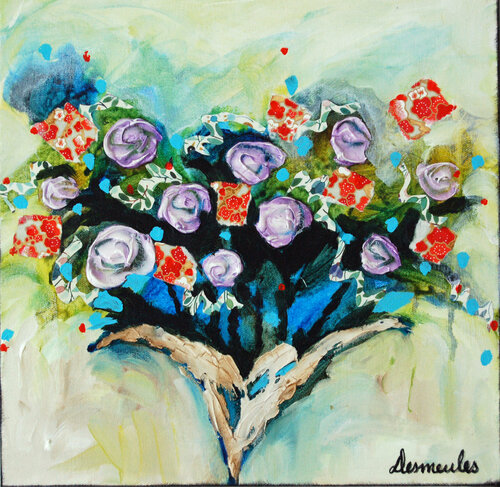 C'est le bouquet par Dominique Desmeules, Peinture en vente sur Singulart