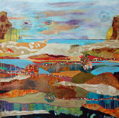 Roses au champ Dominique Desmeules