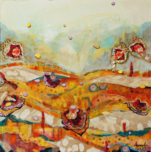 Fête estivale de Dominique Desmeules, Pintura a la venta en Singulart