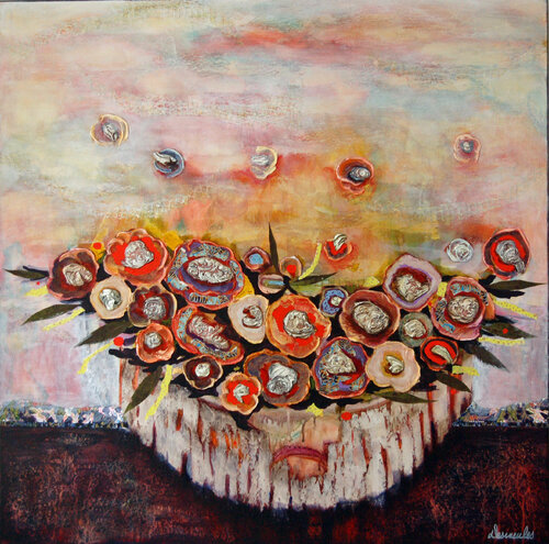 Joies florales de Dominique Desmeules, Pintura a la venta en Singulart