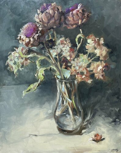 Bouquet fané par Géraldine Morales, Peinture en vente sur Singulart