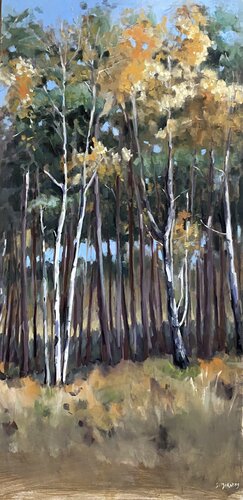 Forêt de Rambouillet 2 von Géraldine Morales, Malerei kaufen auf Singulart
