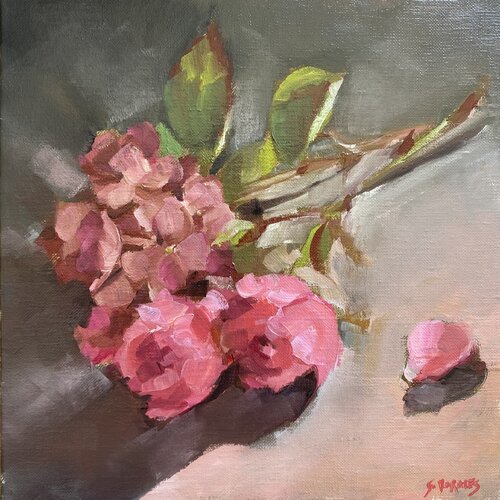 Bouquet rose von Géraldine Morales, Malerei kaufen auf Singulart