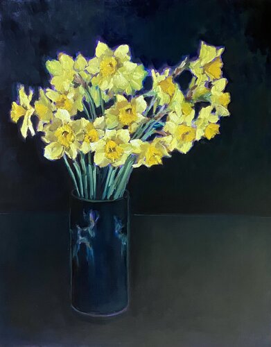 Bouquet de jonquilles 2 by Géraldine Morales, Painting for Sale on Singulart
