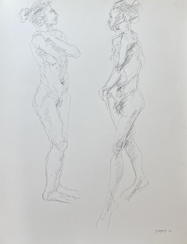 Face à Face van Géraldine Morales, Tekening te koop op Singulart