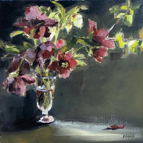 Héllébores 3 by Géraldine Morales, Painting for Sale on Singulart