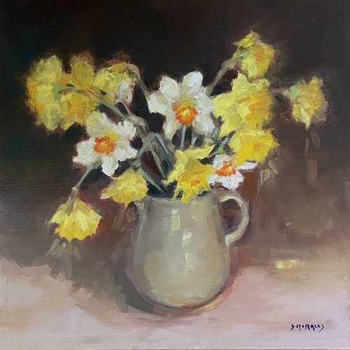 Narcisses by Géraldine Morales, Painting for Sale on Singulart