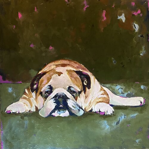 Bouledogue by Géraldine Morales, Painting for Sale on Singulart