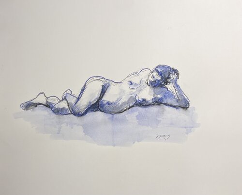 En gestation di Géraldine Morales, Disegno in vendita su Singulart