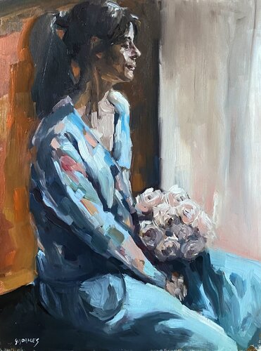 À sa fenêtre by Géraldine Morales, Work on Paper for Sale on Singulart