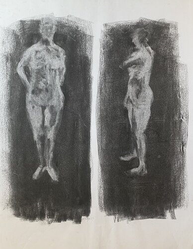 2 nymphes di Géraldine Morales, Disegno in vendita su Singulart