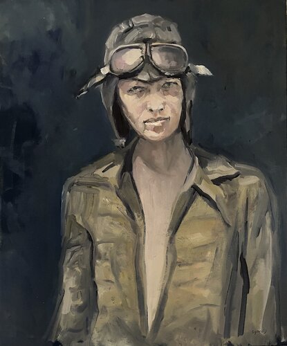 Amélie Earhart 2, pilote von Géraldine Morales, Malerei kaufen auf Singulart