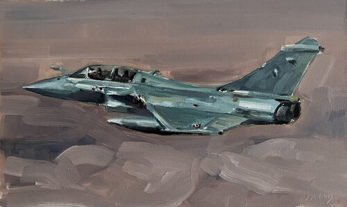 Rafale B , 2, avion de chasse von Géraldine Morales, Malerei kaufen auf Singulart