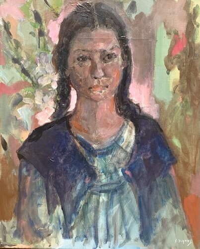 les nattes by Géraldine Morales, Painting for Sale on Singulart