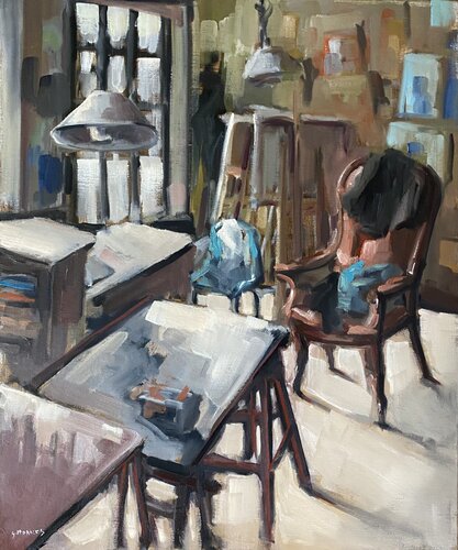 Vue d'atelier de Géraldine Morales, Pintura a la venta en Singulart