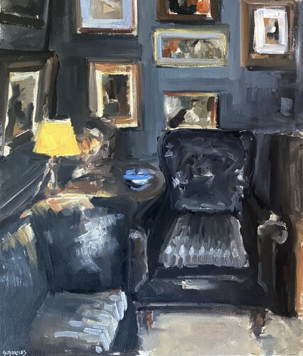 Salon noir by Géraldine Morales, Painting for Sale on Singulart