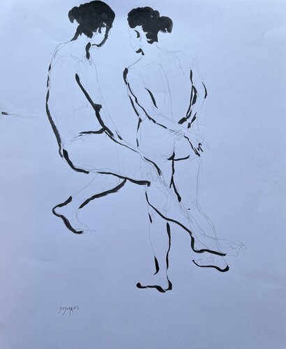 discussion par Géraldine Morales, Dessin en vente sur Singulart