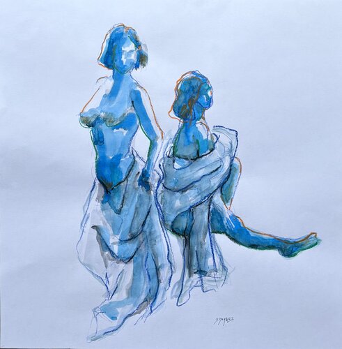 Blues Angels von Géraldine Morales, Zeichnungen kaufen auf Singulart