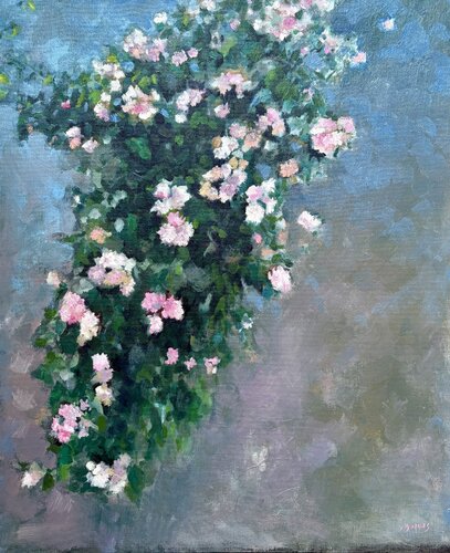 le rosier de Lisbonne van Géraldine Morales, Schilderij te koop op Singulart