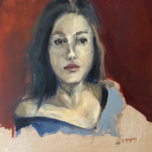Caroline by Géraldine Morales, 絵画 for Sale on Singulart