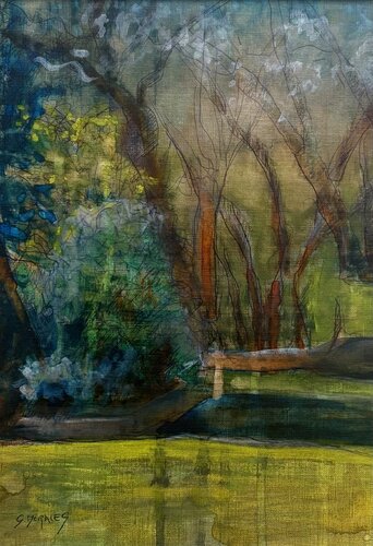 jardin poétique by Géraldine Morales, Painting for Sale on Singulart