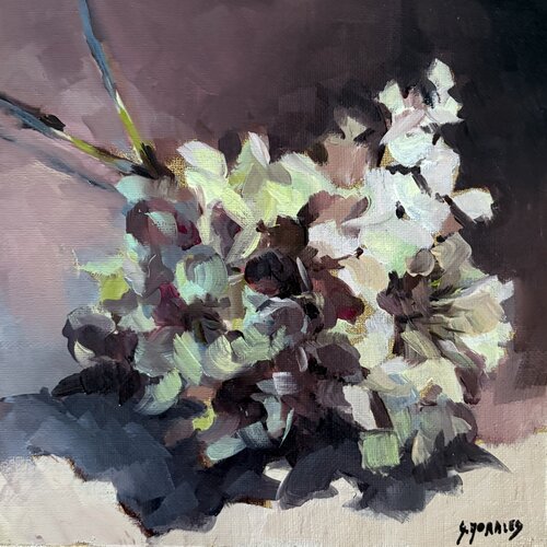 hortensia fané 7 by Géraldine Morales, 絵画 for Sale on Singulart