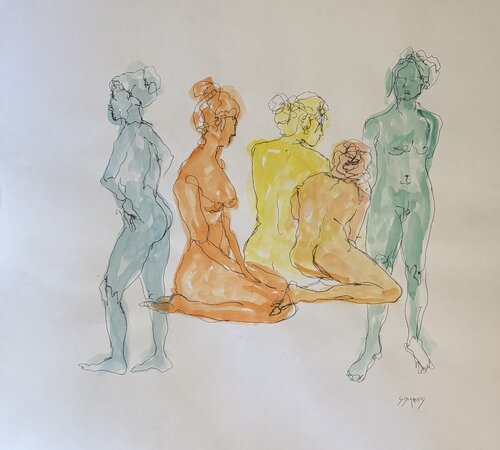 couleurs acidulées by Géraldine Morales, Drawing for Sale on Singulart
