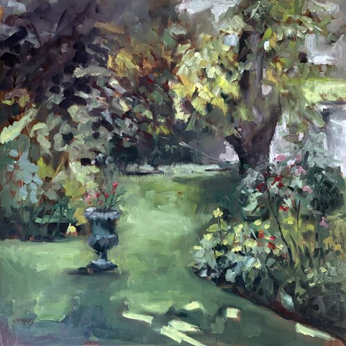 jardin d'Ezerville 3 by Géraldine Morales, Painting for Sale on Singulart