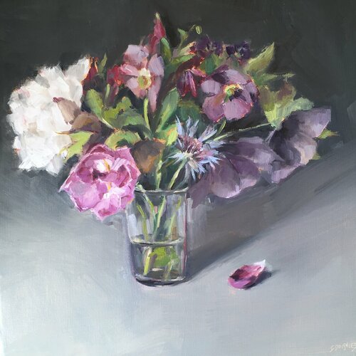 bouquet du jardin by Géraldine Morales, Painting for Sale on Singulart