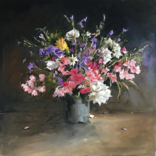 Bouquet de Vivi by Géraldine Morales, Painting for Sale on Singulart