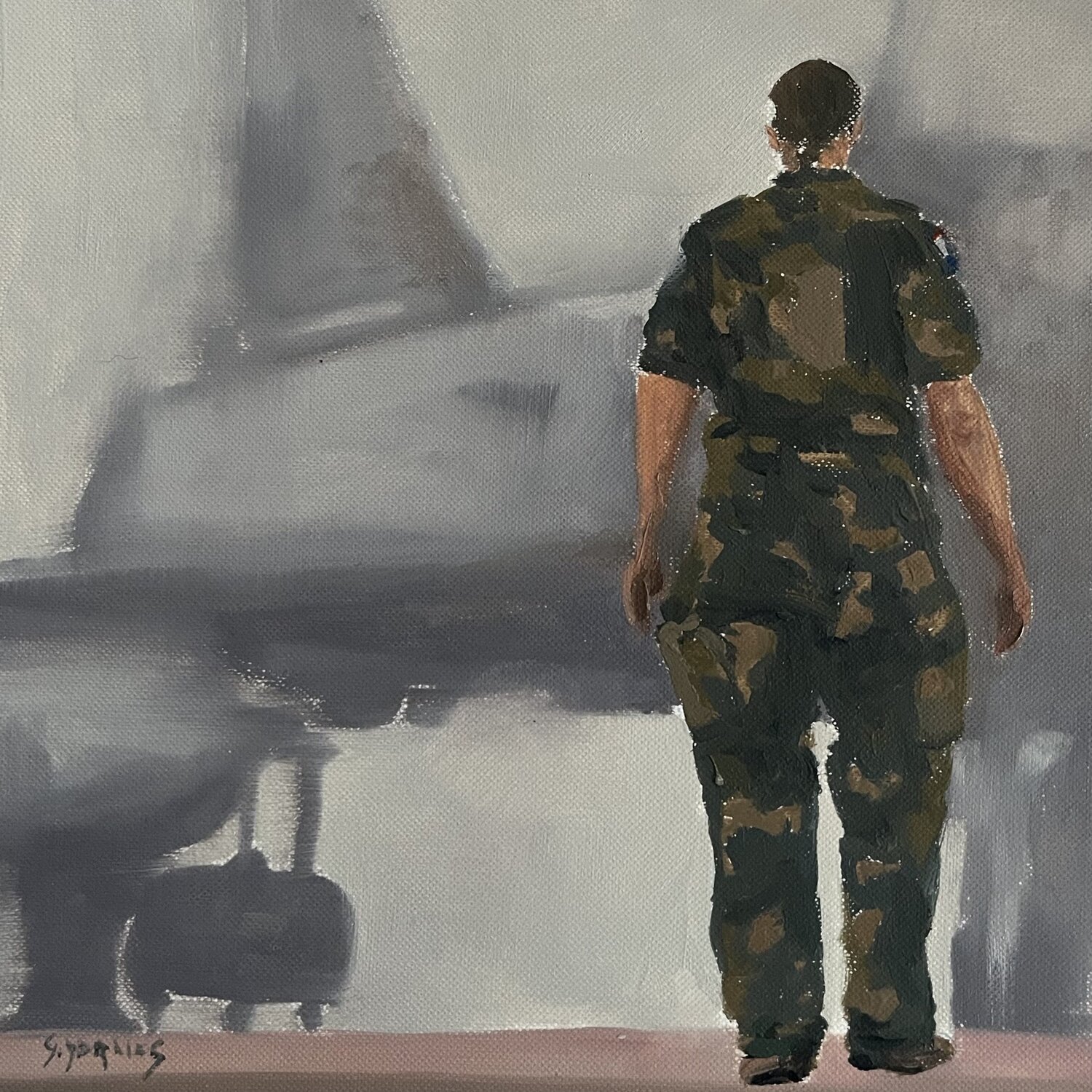 Pistard, militaire Géraldine Morales