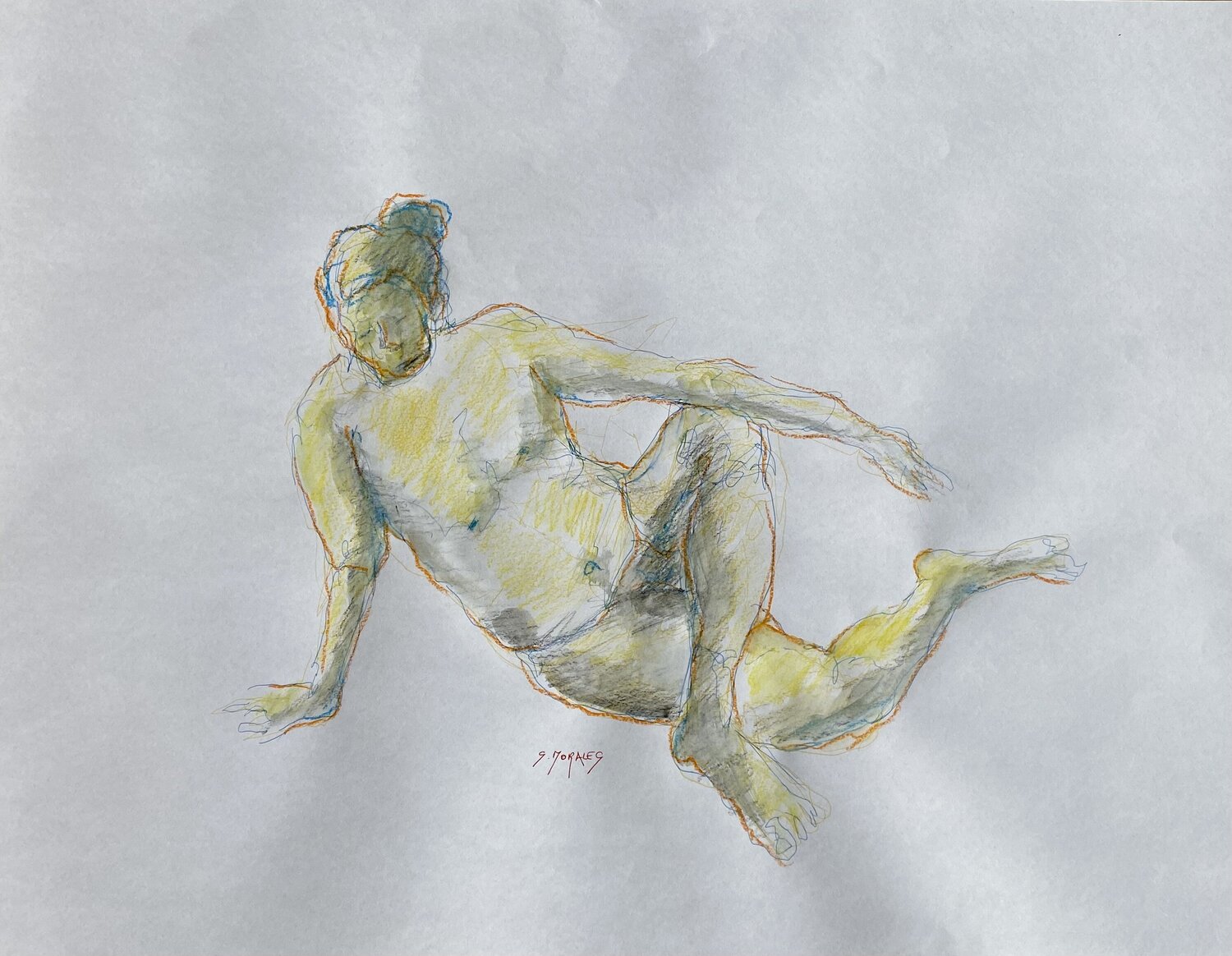 Pose yellow Géraldine Morales