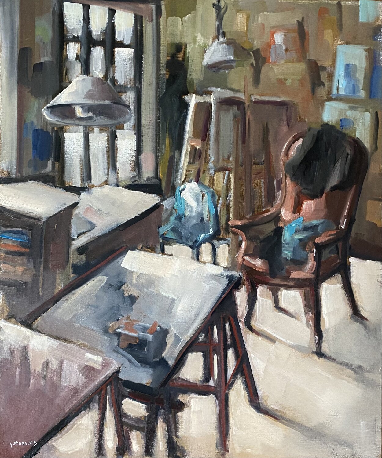Vue d'atelier Géraldine Morales