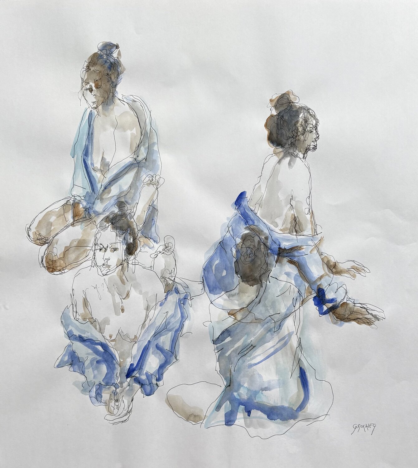 Légerement vêtue Géraldine Morales Disegno in vendita