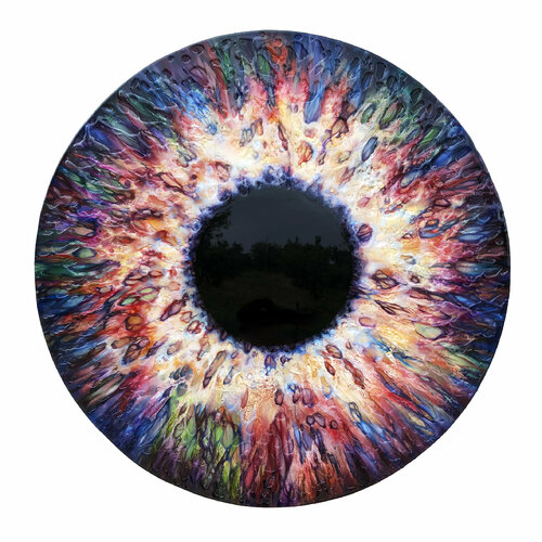 Red iris von Marjan Fahimi, Malerei kaufen auf Singulart