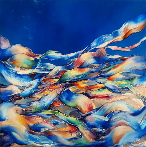 Waves van Marjan Fahimi, Schilderij te koop op Singulart