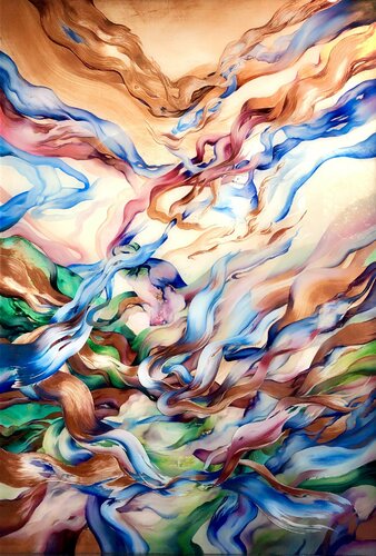 Love comes in colors I can’t deny van Marjan Fahimi, Schilderij te koop op Singulart