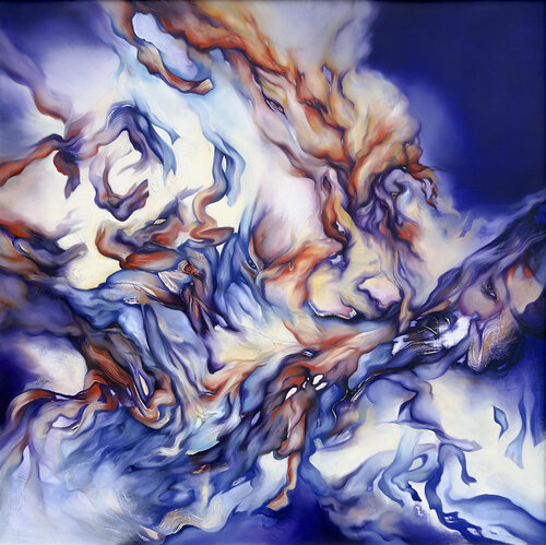 Purple Dream par Marjan Fahimi, Peinture en vente sur Singulart