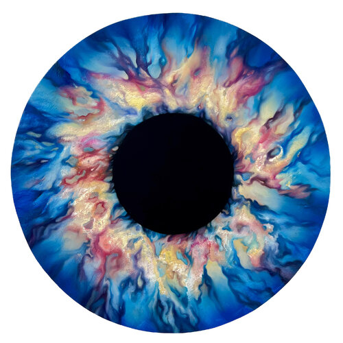 Sky iris van Marjan Fahimi, Schilderij te koop op Singulart