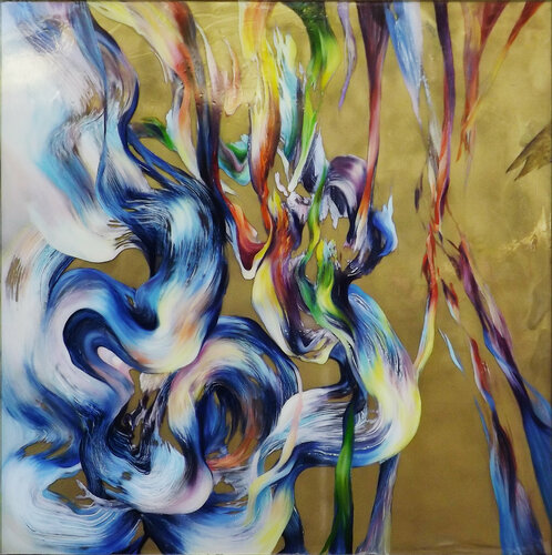 Rainbow Clouds van Marjan Fahimi, Schilderij te koop op Singulart