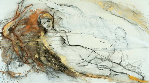 Mermaid van Alexandra Hiltl, Schilderij te koop op Singulart