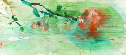 Blüten am See / Blossoms by the lake by Alexandra Hiltl, Painting for Sale on Singulart