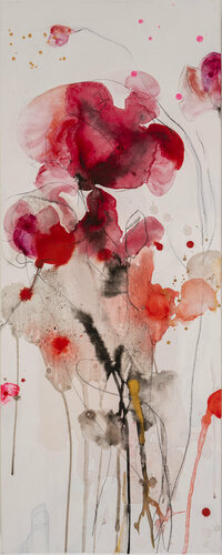 Kleine Wildrose / Small wild rose van Alexandra Hiltl, Schilderij te koop op Singulart