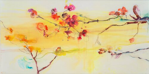 Goldkirsche I Golden Cherry di Alexandra Hiltl, Pittura in vendita su Singulart