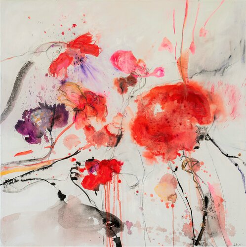 Wilder Mohn I Wild Poppy di Alexandra Hiltl, Pittura in vendita su Singulart