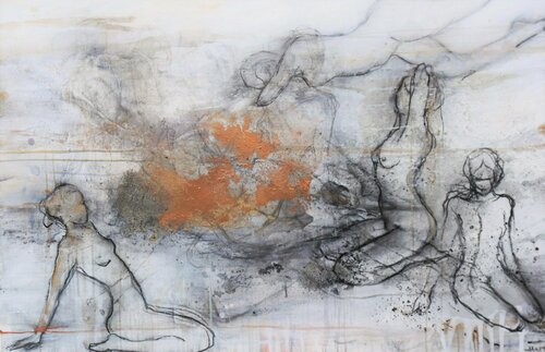 Schneenacht I Snow Night di Alexandra Hiltl, Pittura in vendita su Singulart